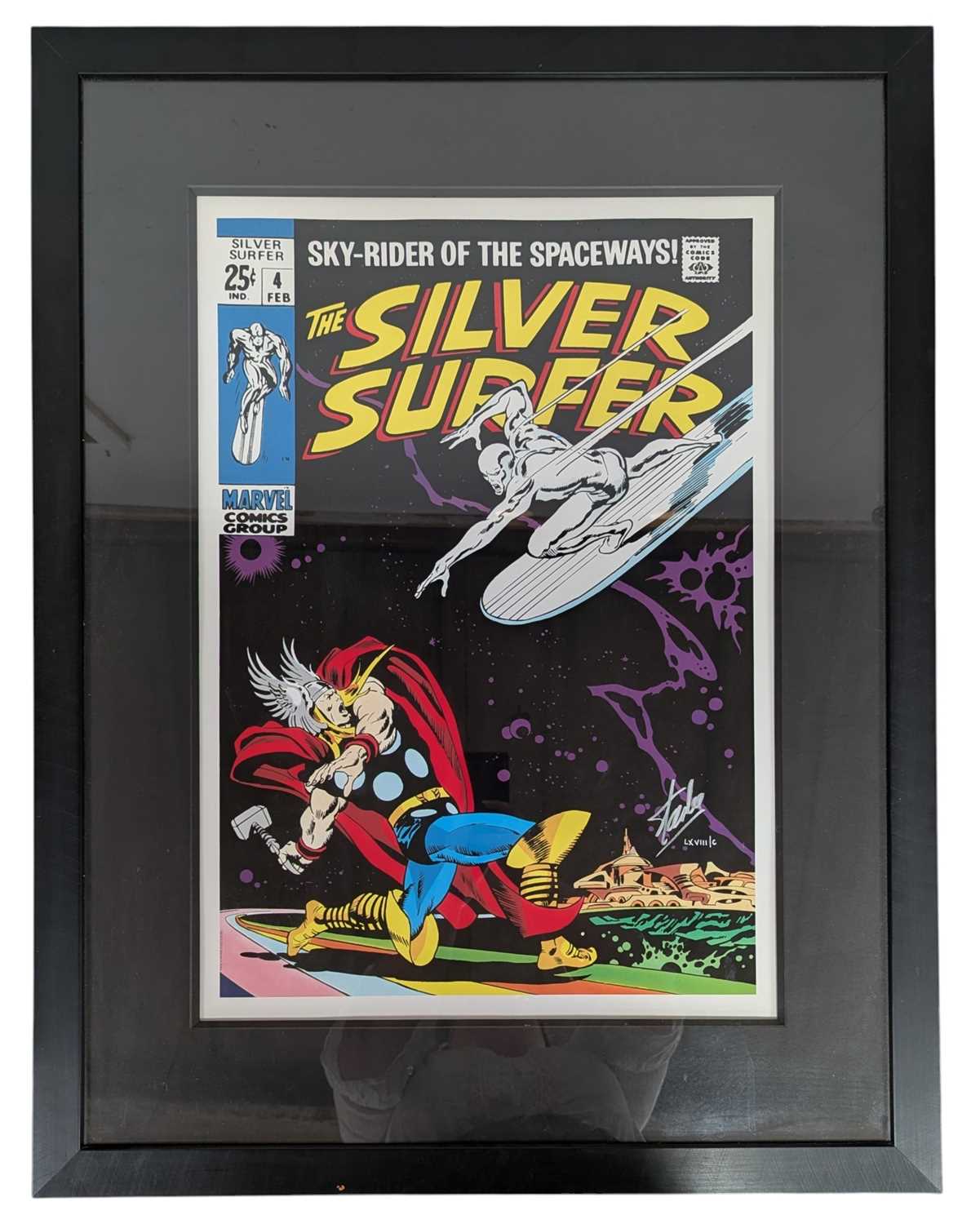 Lot 765 - MARVEL - STAN LEE (1922-2018) - SILVER SURFER - WASHINGTON GREEN