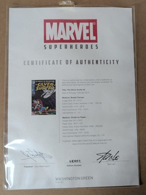 Lot 765 - MARVEL - STAN LEE (1922-2018) - SILVER SURFER - WASHINGTON GREEN