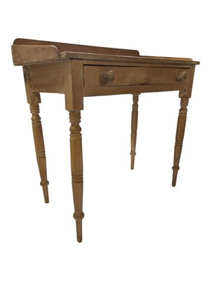 Lot 858 - VICTORIAN COUNTRY PINE WRITING DESK TABLE