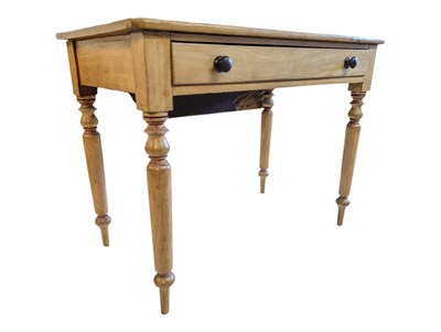 Lot 848 - VICTORIAN COUNTRY PINE WRITING DESK TABLE