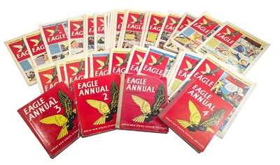 Lot 762 - COMICS - COLLECTION OF VINTAGE 1950s EAGLE DAN DARE COMICS & ANNUALS