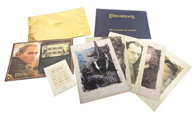 Lot 550 - THE LORD OF THE RINGS - LIMITED EDITION ART PORTFOLIO & LEGOLAS STAMPS