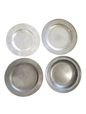 Lot 267 - COLLECTION OF 18TH & 19TH CENTURY PEWTER PLATES