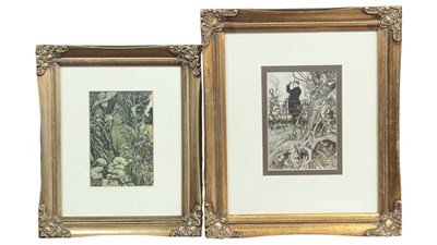 Lot 294 - AFTER ARTHUR RACKHAM (1867-1939)- TWO RESTRIKE COLOUR PRINTS