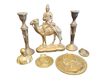 Lot 273 - COLLECTION OF 20TH CENTURY MILITARY INTEREST BRASS WARE
