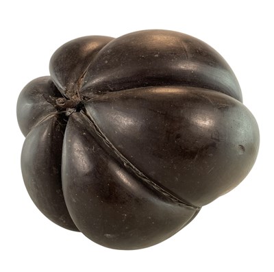 Lot 30 - CIRCA 1900 TRIPLE WIRE MOUNTED SEYCHELLES COCO DE MER NUTS