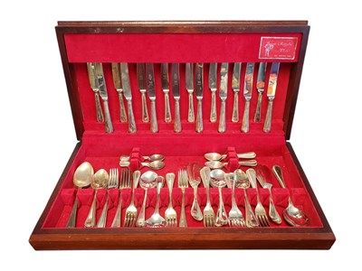 Lot 286 - MID CENTURY REGALIA SILVER PLATED CANTEEN OF CUTLERY
