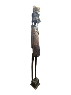 Lot 832 - LARGE WEST AFRICAN FLOOR STANDING TRIBAL STATUE