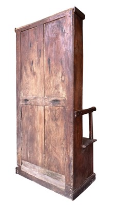 Lot 265 - 18TH CENTURY OAK HALL ' BACON ' SETTLE