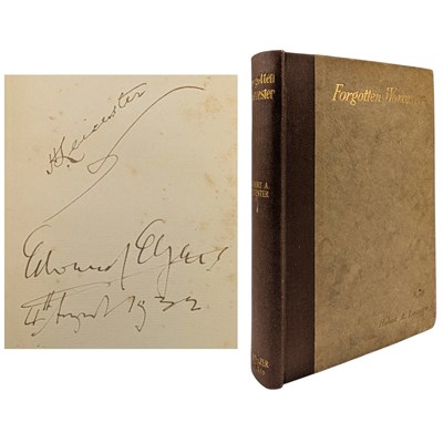 Lot 10 - SIGNED SIR EDWARD ELGAR - 1930 FORGOTTEN WORCESTER