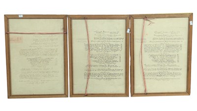 Lot 282 - COLLECTION OF THREE FRENCH CAFE DE PARIS, FOUQUET FRAMED & GLAZED MENUS