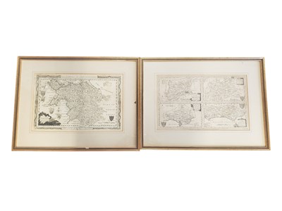 Lot 544 - TWO 19TH CENTURY FRAMED MAP ENGRAVINGS PUBLISHED BY ALEX HOGG