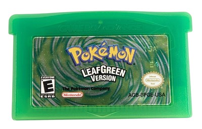 Lot 528 - GAMING - NINTENDO GAME BOY ADVANCE POKEMON LEAF GREEN VERSION