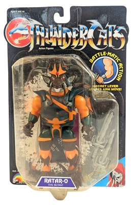 Lot 508 - THUNDERCATS - LJN - ORIGINAL MOC CARDED ACTION FIGURE RATAR-O