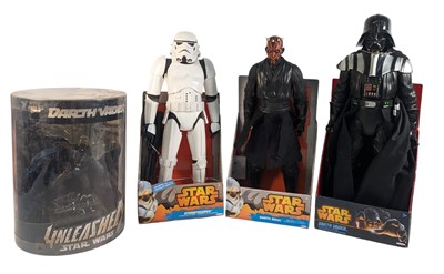 Lot 724 - STAR WARS - X4 LARGE SCALE ACTION FIGURES