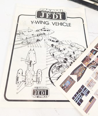 Lot 805 - STAR WARS - UNUSED VINTAGE Y-WING FIGHTER VEHICLE PLAYSET