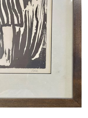 Lot 281 - BELIEVED EMIL NOLDE (1867-1956) - ' TANDELEI ' - 1917 WOODCUT PRINT ON PAPER