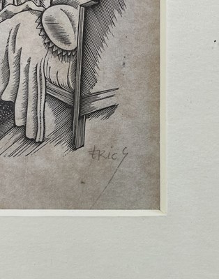 Lot 323 - ERIC GILL (1882-1940) - THE EMPTY BED - 1934 WOOD ENGRAVING ON PAPER
