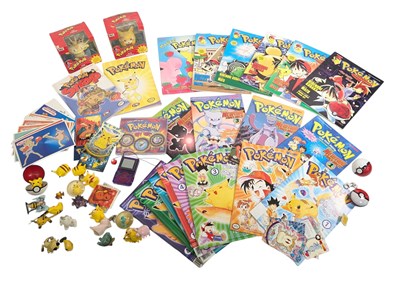 Lot 525 - POKEMON - COLLECTION OF VINTAGE FIGURES, MAGAZINES, & OTHER