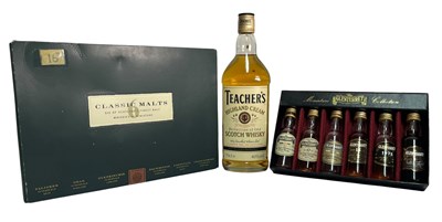 Lot 162 - ASSORTMENT OF WHISKY BOTTLES, TO INCLUDE 6 SCOTCH FINEST MALT MINIATURES