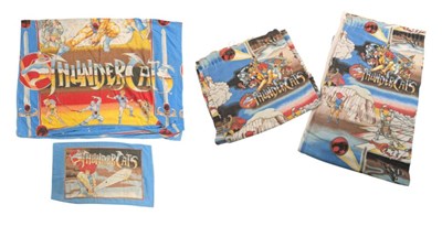 Lot 537 - THUNDERCATS - VINTAGE 1980S BEDROOM SET - DUVET, PILLOW & CURTAINS