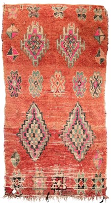 Lot 542 - 20TH CENTURY MOROCCAN BOUJAD BERBER HAND WOVEN CARPET RUG