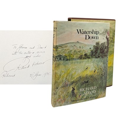 Lot 4 - ADAMS, RICHARD - SIGNED COPY OF WATERSHIP DOWN, ILLUSTRATED EDITION
