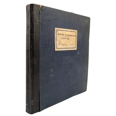 Lot 151 - SCIENCE EXPERIMENTS - 1932-3 HANDWRITTEN "DIARY OF EXPERIMENTS"