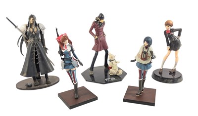 Lot 784 - FIGURES - COLLECTION OF x5 FINAL FANTASY, PERSONA * OTHER PVC FIGURES