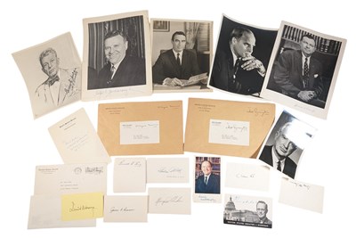Lot 4 - AMERICAN POLITICS - COLLECTION OF AUTOGRAPHS OF VARIOUS SENATORS ETC