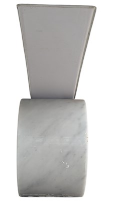 Lot 628 - LARGE CONTEMPORARY HIGH END DESIGNER MARBLE & GLASS DINING TABLE