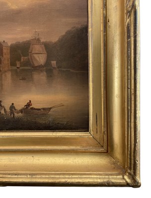 Lot 306 - ENGLISH 19TH CENTURY SCHOOL - ST. VINCENT'S ROCKS, CLIFTON - OIL ON CANVAS PAINTING