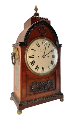 Lot 304 - JOHN TUCKER, TIVERTON - EARLY 19TH CENTURY MAHOGANY CASED 8 DAY MANTEL CLOCK