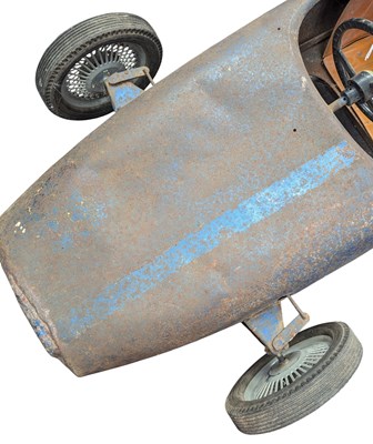 Lot 4 - PEDAL CAR - VINTAGE FRENCH DEVILLAINE BROTHERS TINPLATE PEDAL CAR