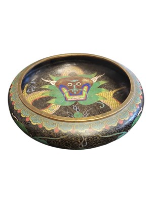 Lot 332 - 1920S CHINESE CLOISONNE ENAMEL BOWL