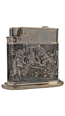 Lot 314 - SILVER MOUNTED TABLE LIGHTER - MYLFLAM DIPLOMAT WEST GERMAN