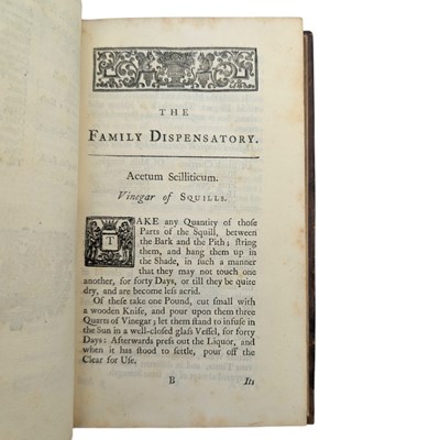 Lot 15 - FULLER, THOMAS - 1739 PHARMACOPOEIA DOMESTICA: OR, THE FAMILY DISPENSATORY