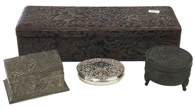 Lot 324 - COLLECTION OF VINTAGE 20TH CENTURY JAPANESE BOXES / POTS