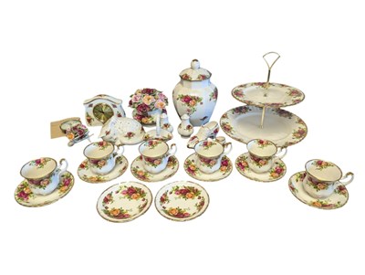 Lot 109 - ROYAL ALBERT - OLD COUNTRY ROSES - 20TH CENTURY BONE CHINA TEA SERVICE PIECES