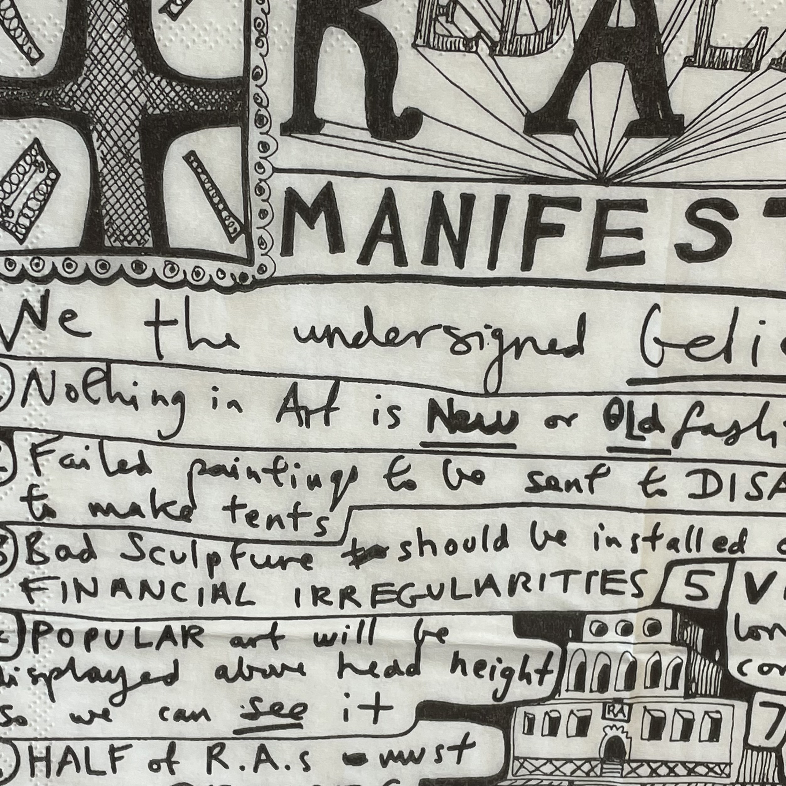Signature Service Rba Lot 6 - GRAYSON PERRY CBE RBA - RED ALAN MANIFESTO
