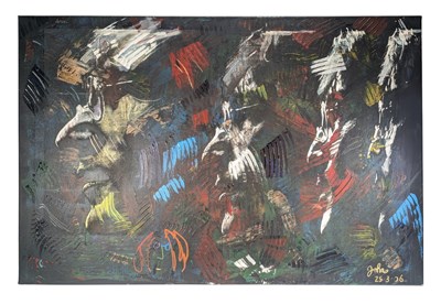 Lot 298 - THE BEATLES - JOHN LENNON - DVAN (ARTIST) - ACRYLIC ON CANVAS PAINTING
