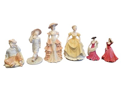 Lot 98 - COLLECTION OF COALPORT LATE 20TH CENTURY FINE BONE CHINA FIGURES