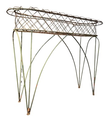 Lot 578 - LATE 19TH / EARLY 20TH CENTURY WIREWORK PLANTER PLANT STAND