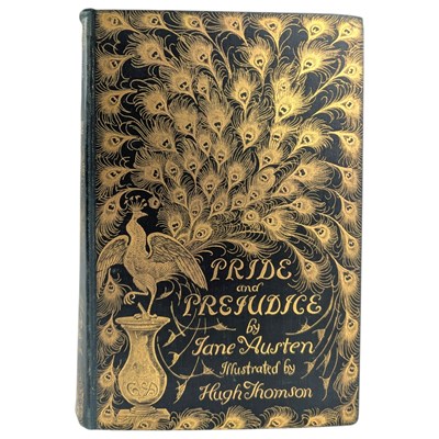 Lot 1 - AUSTEN, JANE - 1895 PRIDE AND PREJUDICE, "PEACOCK" AUSTEN, ILLUSTRATED HUGH THOMPSON
