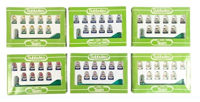 Lot 747 - SUBBUTEO - COLLECTION OF X6 VINTAGE SUBBUTEO FOOTBALL TEAMS