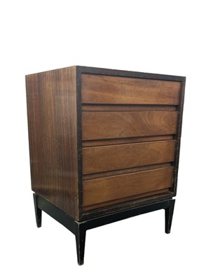Lot 632 - BRITISH MODERN DESIGN - VINTAGE MID 20TH CENTURY TEAK CHEST OF DRAWERS