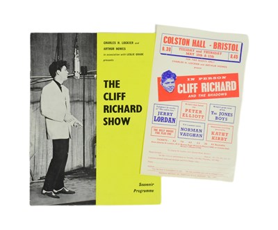 Lot 86 - MUSIC - CLIFF RICHARD & THE SHADOWS - 1960 PROGRAMME & FLYER