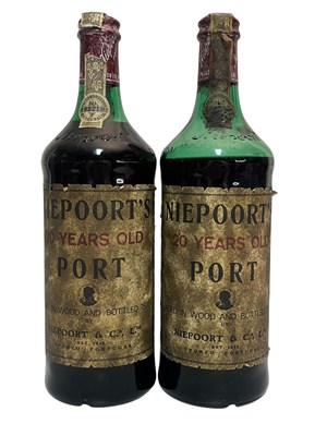 Lot 155 - TWO NIEEPORT'S 20 YEARS OLD PORT BOTTLES, BOTTLED IN 1978