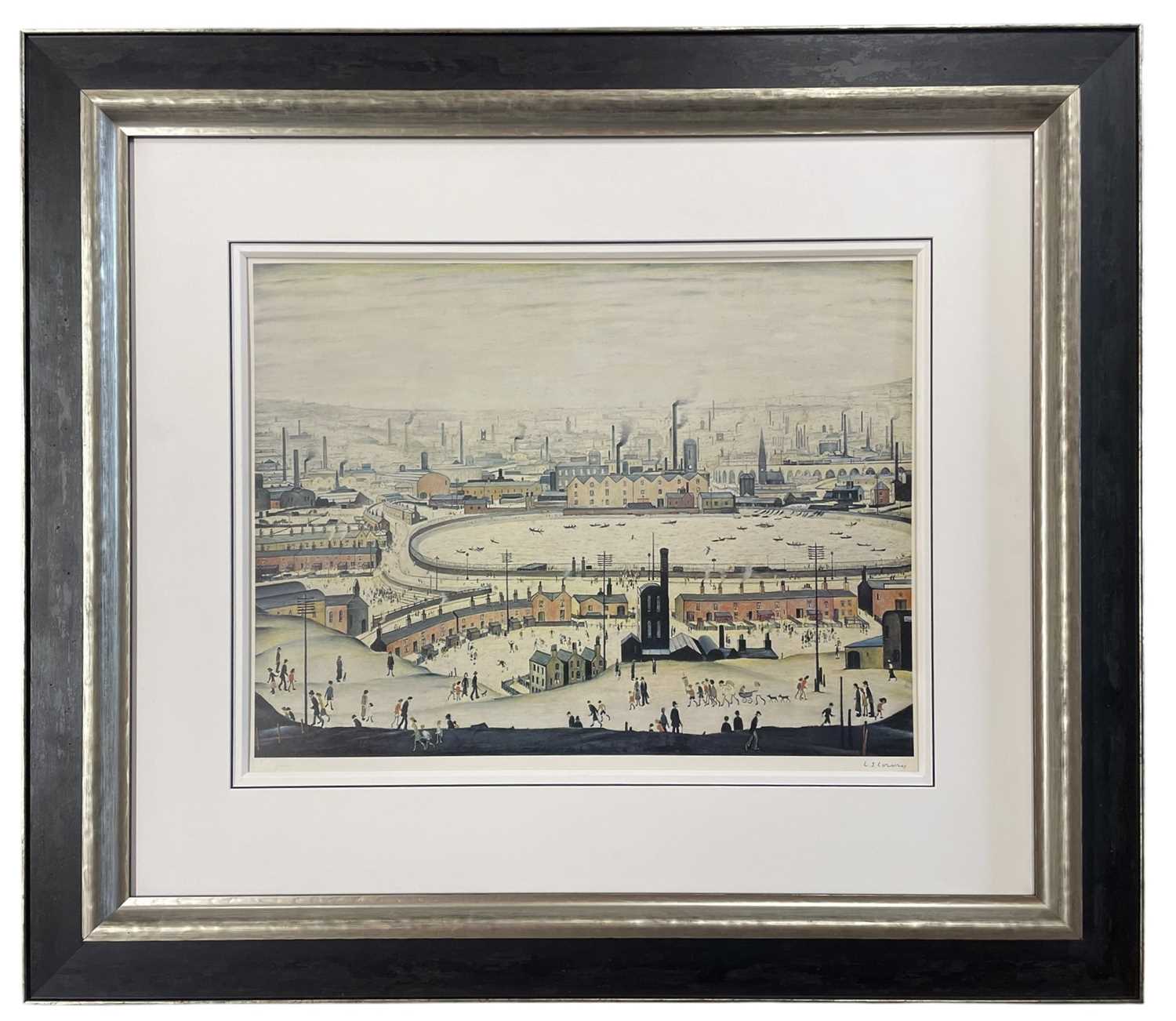 Lot 266 - LAURENCE STEPHEN LOWRY (1887-1976) - THE POND - LIM. ED. LITHOGRAPH