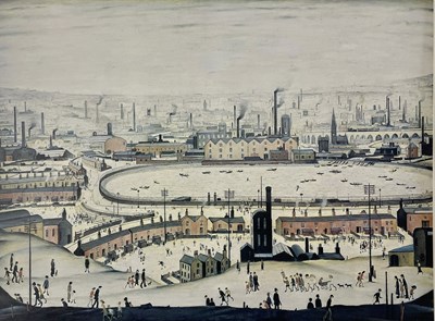 Lot 266 - LAURENCE STEPHEN LOWRY (1887-1976) - THE POND - LIM. ED. LITHOGRAPH